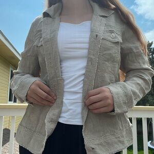 Charter Club Light Tan Utility Jacket